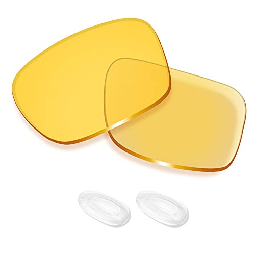 Verres pour Oakley Holbrook Metal jaune HD en polycarbonate idéal pour la conduite et le vélo