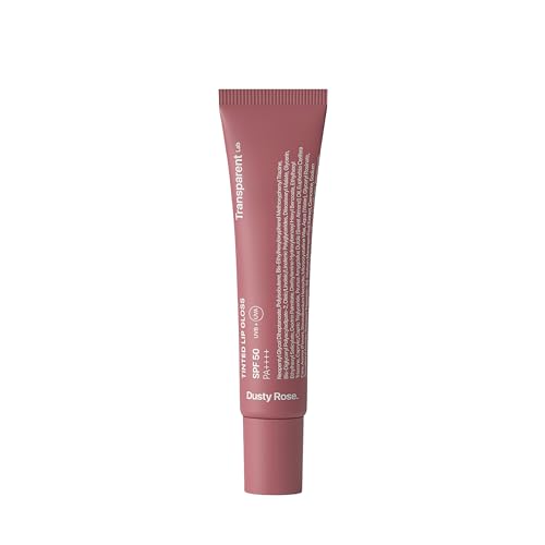 Transparent Lab Tinted Lip Gloss Dusty Rose - Brillo labial hidratante con FPS 50