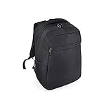 eco friendly products 2019 Medidas LHD 30 x 40 x 15 cm. MER ECO FRIENDLY PRODUCTS Mochila portátil ecológica, rPet plástico reciclado, tirantes de espalda ajustables y acolchados, cómoda, con bolsillo frontal y porta botella. (Negro)