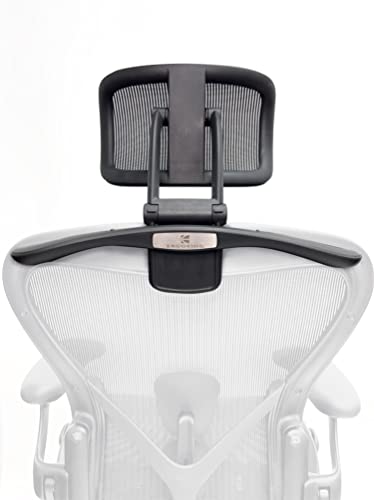 ERGOKING Headrest Attachment Compatible with Herman Miller Aeron Fully Adjustable Height & Tilt, Removable Coat Hanger Available Color for Classic.