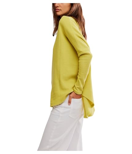 Free People Women's Latte Blues Thermal Solid2