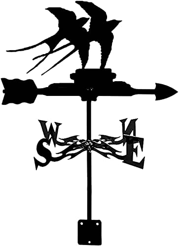 ANCHA Girouette en Forme d'hirondelle en Acier Inoxydable pour décoration de Jardin, indicateur de Direction du Vent Animal créatif - Cadeau pour la Maison Cover