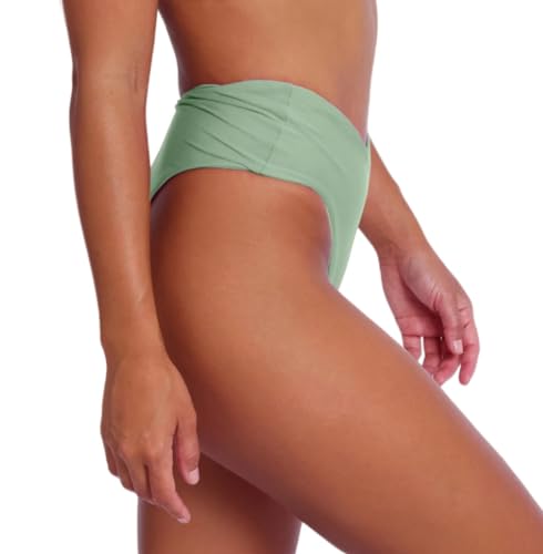 Image of geluboao Women's Bikini Bottom Sexy V Cut High Cut Swimsuit High Waisted Bathing Suit Bottoms