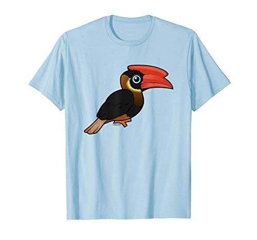 Birdorable Rufous Hornbill Cute Cartoon Bird Gift Idea T-Shirt