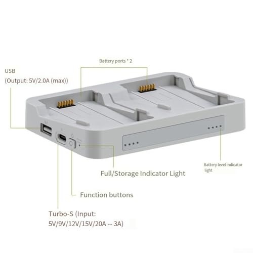 Gestionnaire ABS DJI Flip et chargeur de batterie bidirectionnel simultané