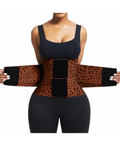 Image of FeelinGirl Waist Trainer Belt Waist Cincher Trimmer Ab Belt Tummy Control Body Shaper with Triple Wrap Women and Men