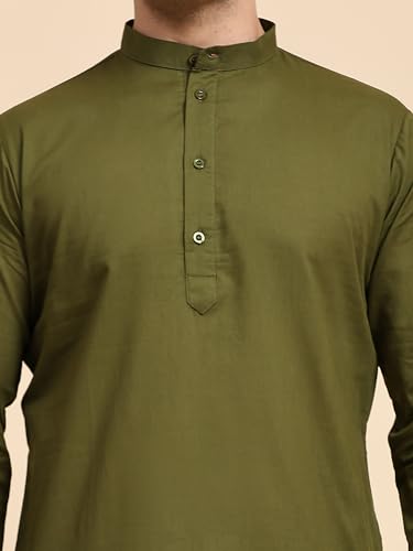 Image of SKAVIJ Men's Casual Kurta Pajama Set Regular Fit Traditional Dress Yoga Outfit