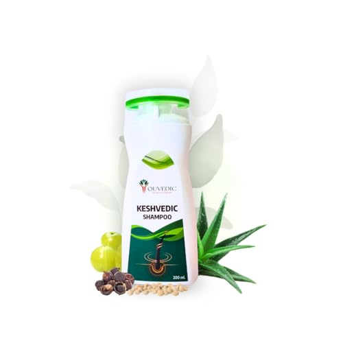 YOUVEDIC KeshVedic Amla & Bhringraj Hair Shampoo, Natural Hair Cleanser | Anti-Dandruff & Anti-Hair Fall | Nourishes Hair | Suitable for All Hair Types 200 ml