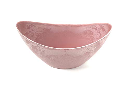 Klocke Kunstoffschale Schiffchen zum Bepflanzen oder Deko in pastellrosa