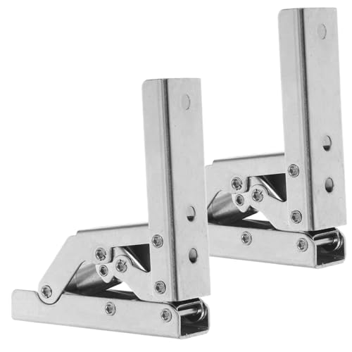 Holibanna Bisagras Hidráulicas Plegables Para Armarios, Montaje Superficial, Cierre Amortiguado Silencioso, Metal Duradero, Apertura 180 Grados, Juego De 2 Piezas, Para Cocina y Muebles