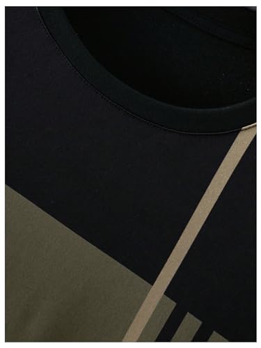 GORGLITTER Men's 2 Piece Outfits Short Sets Short Sleeve T Shirt and Track Shorts Set4