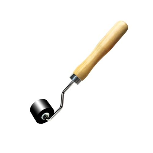 GELELF Rodillo de pelado suave – Rodillo de madera para pegar cinta de tinta para pegar cinta de gel, impresión de bloques de tinta, impresión, estampación, álbumes de recortes (#2: 2,2 cm)
