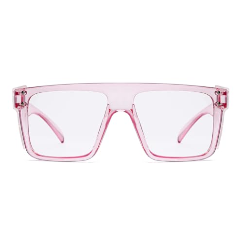 Image of UV400 Transition Photochromic Safety Glases Light to Dark Grey Lens ANSI Z87 Impact Approved (Clear pink (clear shield))