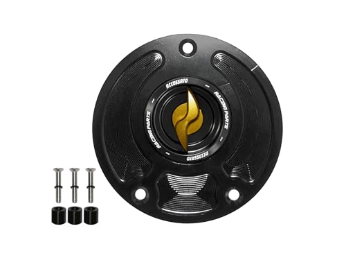 Bouchon carburant or à cliquet Accossato pour habiller la Kawasaki Versys 650 2006