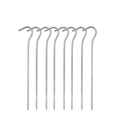12 sztuk/8 sztuk stop tytanu śledzie do namiotu na zewnątrz akcesoria kempingowe śledzie do namiotu zakrzywiona średnica łba 3,5 mm śledzie do namiotu (Titanium8pcs)