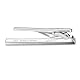 HONEY BEAR 5/5.4/6cm Herren Krawattennadel Krawattenklammer für Normale Krawatte Tie Clip 1.97/2.12/2.36 (Gebürstet Silber-5cm)