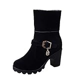 ✔Botas de Nieve Invierno Impermeable Calzado Zapatos de Ocio al Aire Libre y Deportes Zapatillas Antideslizantes cálido Confortables Mujer Botas de Lluvia Festival Botas de Agua Muy Ligera para Los Reyes Magos Botas de Agua Mujer Lluvia Altas Zapato Impermeables Ajustable Cremallera y Hebilla Goma Botas Wellington Zapatos Moda Mujer Botas tacón Alto Botas Encaje hasta el Tobillo Zapatos Damas Zapatillas de Moda Botines Biker - Motociclistas Cavalier Classic Mujer