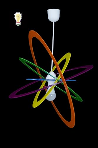 Generico ORALAMP Lampadario a Sospensione Stile Moderno Multicolore, Lampadario per Cameretta, Camera da Letto, Soggiorno 014/1/S