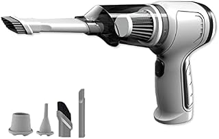 Vrttlkkfe 120W Cordless Blower Handheld Portable Mini 9000Pa Wireless Car Vacuum Cleaner Cyclonic Suction Home A, Grey