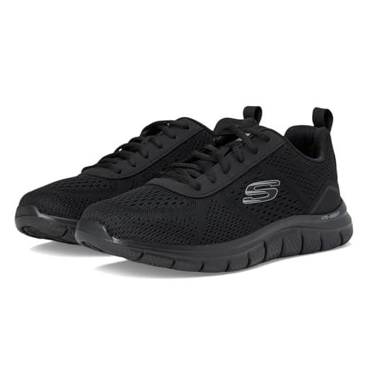 Skechers 232758 BLK Zapatilla Track - LESHUR Hombre Negro 44