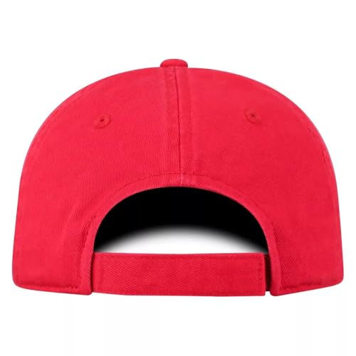 Gorra clásica University Wisconsin ajustable rojo miniatura 7