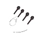 violin accessories Three-piece Set Of Violin Strings Ebony Pegs Tail Rope Violin Accessories Violin Accessories For Beginners Replacement Parts