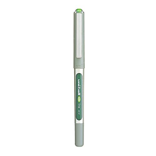 Image of uni-ball Eye UB157 0.7mm Roller Ball Pen | Light Green Ink, Pack of 3