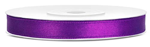 25 Meter Satinband Lila Breite 6mm Schleifenband Geschenkband Dekoband Violett Stoffband Lila Schleife