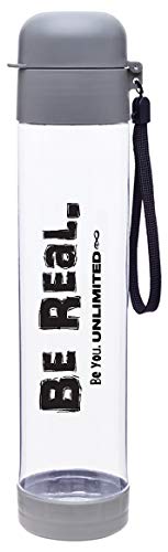 Be You. UNLIMITEDHybrid 25oz Water Bottle (Aqua). Single Wall, BPA Free, Eastman Tritan, Copolyester, Threaded Snap-Fit Lid, and Carrying Strap