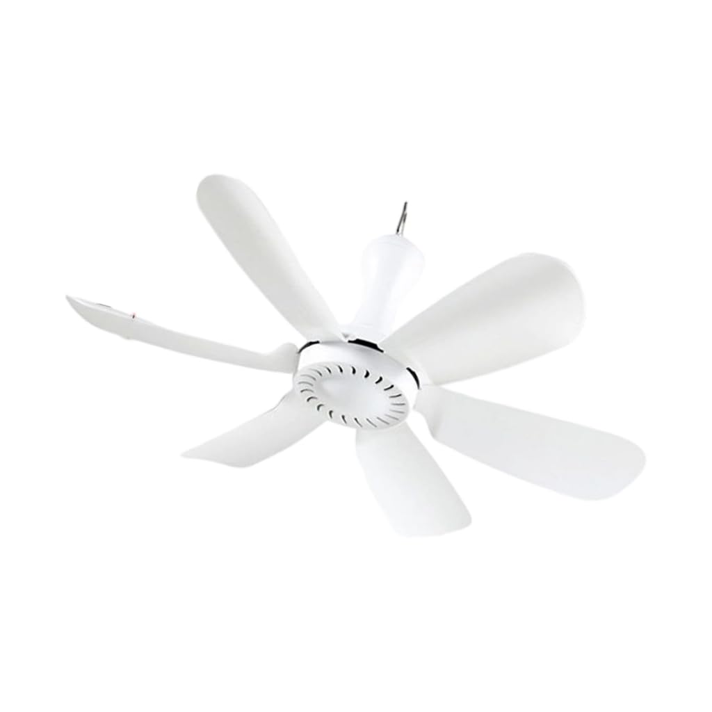 Ventilateur suspendu de camping 41cm avec cable de 1.7m et 6 clips portables