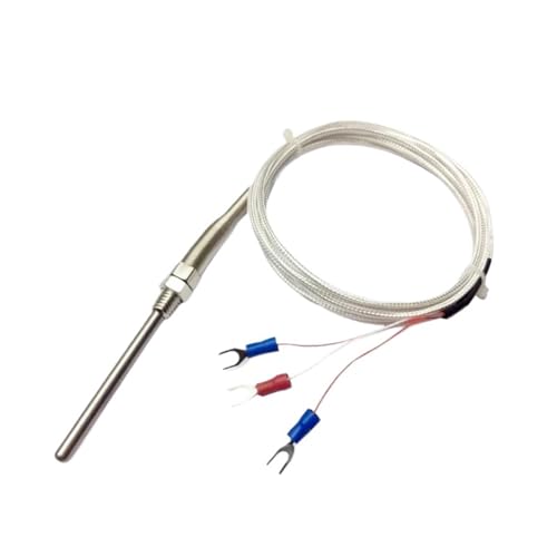 Sensor PT100 M8 de alta precisión con cable de 5m para lecturas térmicas estables