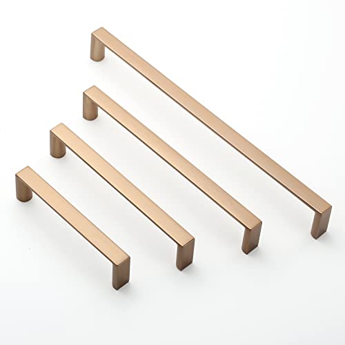 Image of 10 Pack 8-13 /16 Inch(224mm) Kitchen Cabinet Handles Champagne Bronze Cabinet Pulls Kitchen Cabinet Hardware Drawer Pulls for Dresser Cupboard Wardrobe