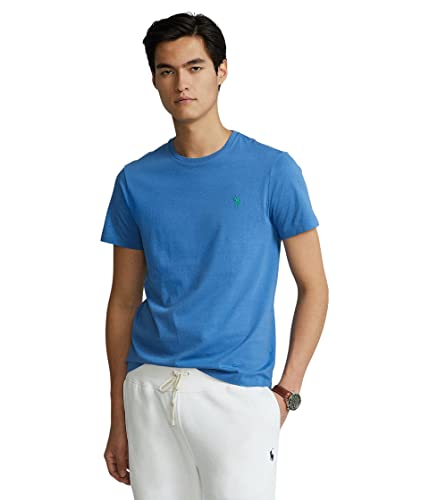 Image of POLO RALPH LAUREN Classic Fit Jersey Crew Neck T-Shirt Retreat Blue MD