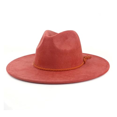 Fedora chapeau de qualité supérieure en feutre haut-de-forme à bord large pour une allure chic