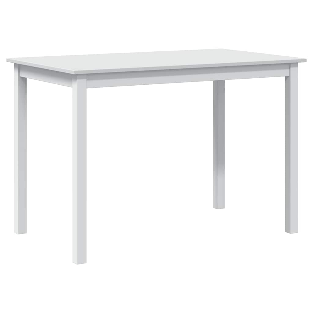 Makastle Ensemble Salle à Manger 5 pcs Blanc Bois de Pin