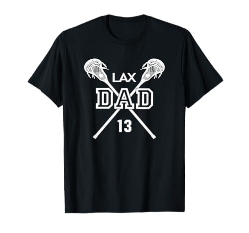 Lacrosse 13 Jersey Dad Favorite Player Shirt Día del Padre Camiseta