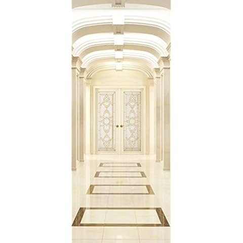 A.Monamour Removable 3D Door Stickers Cover