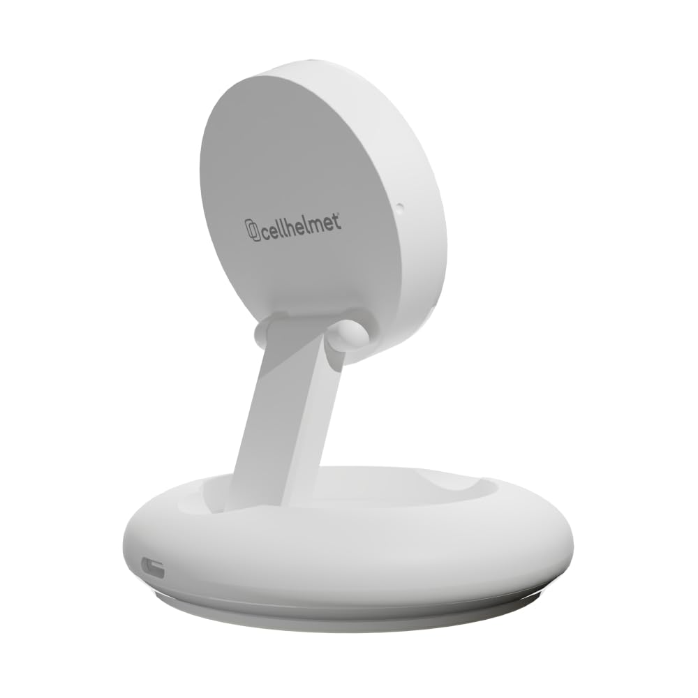 cellhelmet Magnetic Fast Wireless Charger Stand 15W - Fast Charging - MagSafe Compatible Charging Dock for iPhone 16 15 14 13 12 & Qi2 for Samsung