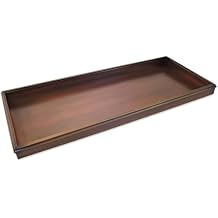 Good Directions Large Boot Tray, Classic Multi-Purpose All Weather Decorative Boot Tray, Shoes, Plants, Garage, Patio Door, Pet Bowls, 34 inch Entry Indoor Shoe Tray, Brown Copper Finish