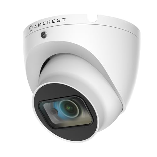 Amcrest Analog Outdoor Security Camera Dome 2MP 1080P @ 30fps, Quadbrid, 129° FOV, White (Not an IP...