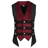 ハロウィン コスプレ メンズ ゴシック風 ナポレオン風 ツートンカラー ベスト 中世ヨーロッパ 衣装 演出服 王子様 ゴスロリ パンク 袖なしベスト 騎士風 レトロ チョッキ スチーム V系 ゴスロリ ステージ衣装 演出服 舞台 変装