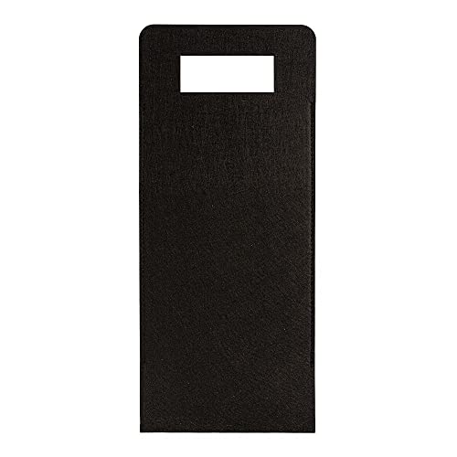 Ideen mit Herz Sac pour bouteille en feutre - Sac cadeau pour bouteilles - 17 cm x 40 cm - Avec poignée de transport - Noir Cover