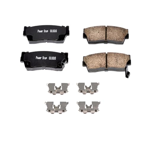 Image of PowerStop Front Brake Pads for Geo Tracker 1989-97 |Suzuki Sidekick 1989-98 |X-90 1996-98 - Z17 Ceramic Brake Pads with Installation Hardware, 17-418