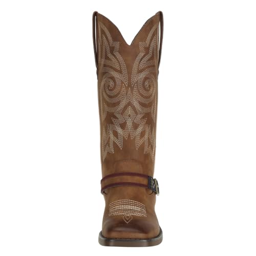 SheSole Women's Western Cowgirl Boots Ladies Fashion Country Cowboy Boots Mid Calf2