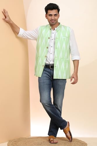Image of SKAVIJ Men's Casual Nehru Jacket Business Vests Lightweight Waistcoat Slim Fit Suit Vest