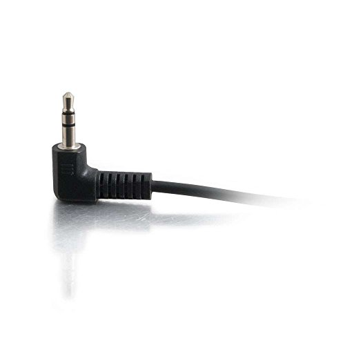 Cable de extensión audio 3.5mm ángulo recto macho a macho 1.5 pies miniatura 4