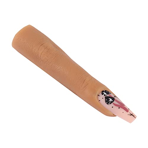 KnowU Silicone Nail Training Finger for Acrylic Nails, Mannequin Finger Hands for Nails Practice, Adjustable Nail Practice Fingers for Nails Art