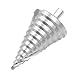 ZONADAH HSS Spiralstufen-Hochgeschwindigkeitsbohrer Multi-Lochschneider 6 mm-60 mm Insgesamt 12 Stufengrößen Lochschneiden, Vergrößern, Blech, PCV, Holzbearbeitung