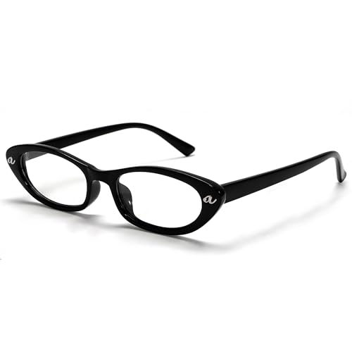 Image of boten Cat Eye Blue Light Blocking Glasses for Women Men Small Oval Eyeglasses Anti Glare Nerd Eyewear