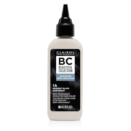 Clairol Professional Beautiful Collection Advanced Gray Solutions, 1A Midnight Black, 3 oz. - Packaging May Vary